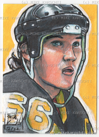 Custom hand-drawn trading card #20 by Mike Karschti