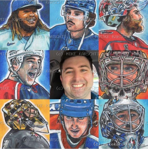 Custom hand-drawn trading card #7 by Mike Karschti