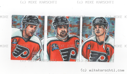 Custom hand-drawn trading card #9 by Mike Karschti